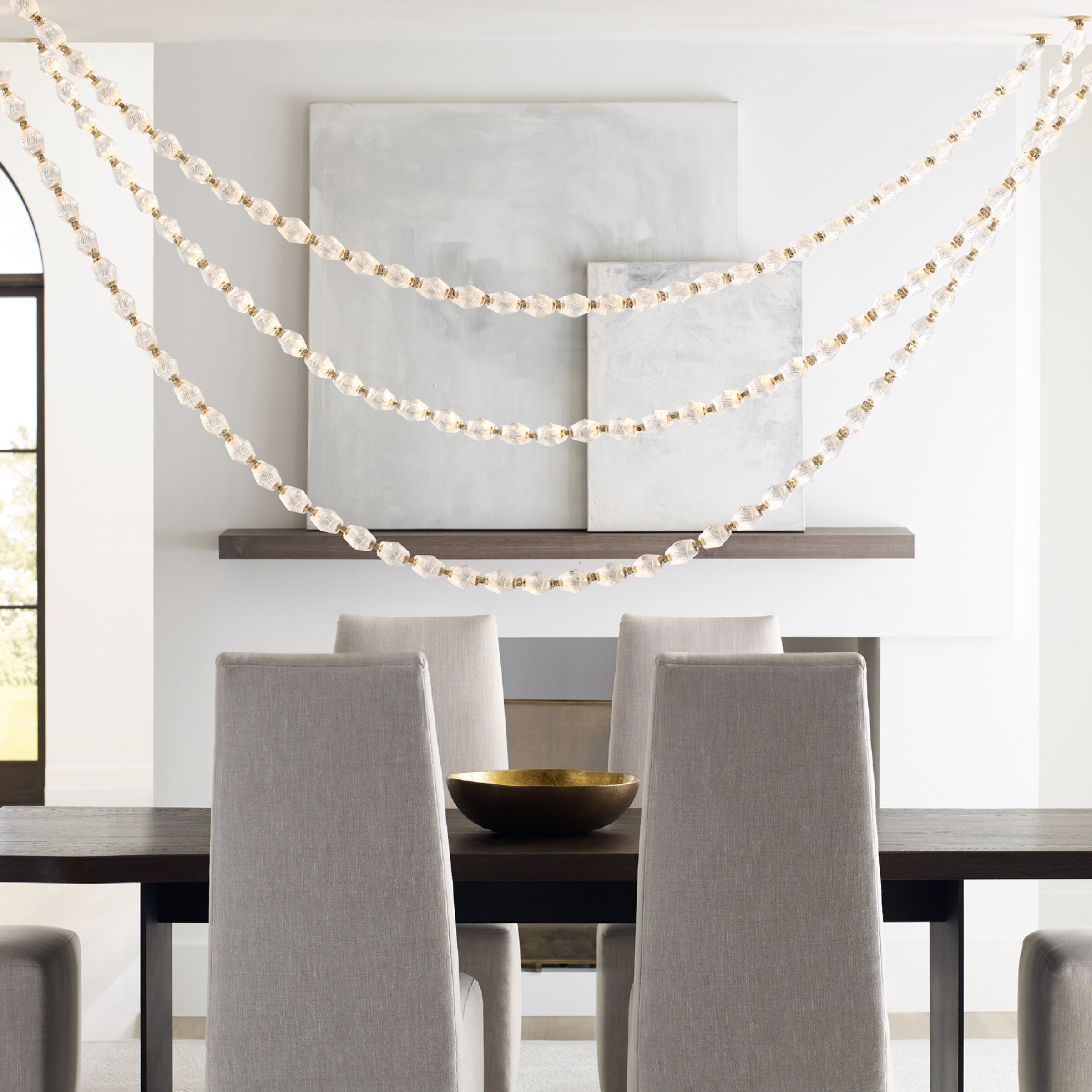 Elegant Dolce Crystal Chandelier - Modern Luxury Ceiling Light Fixture for Dining Room, Living Room & Bedroom Decor