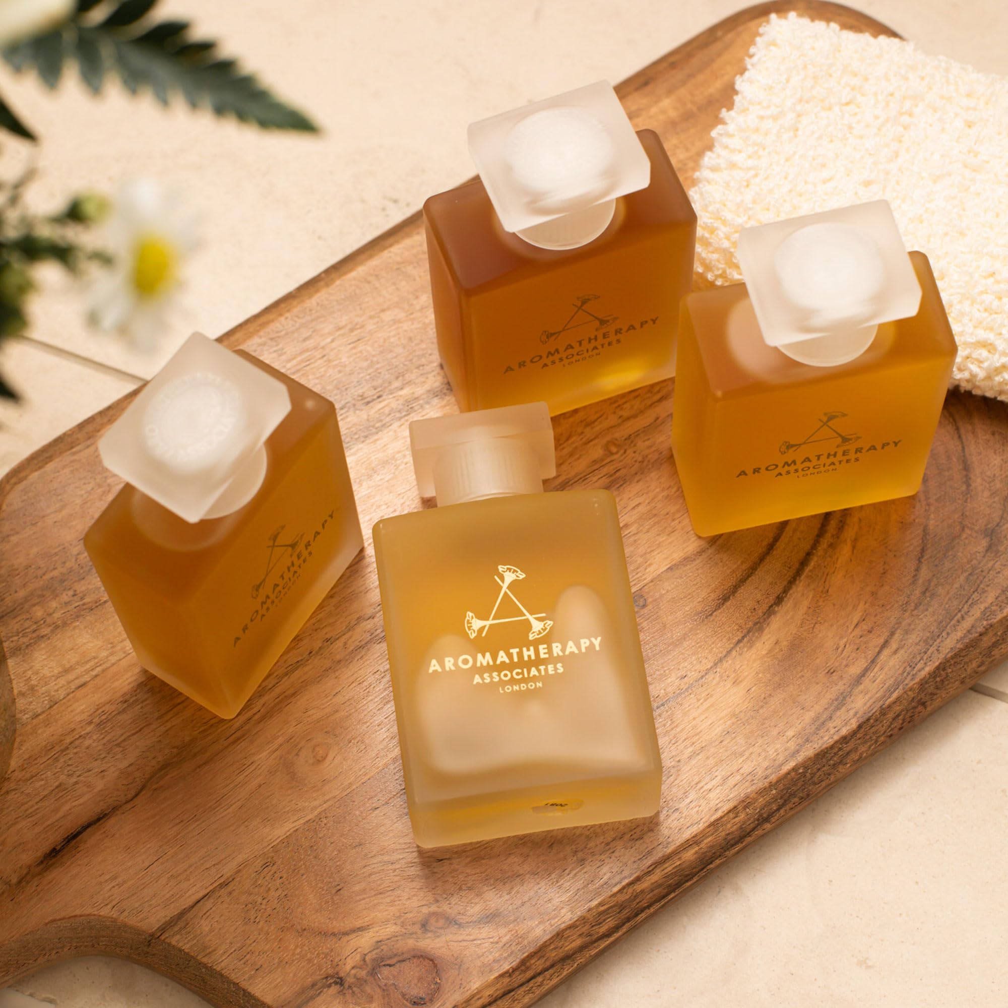 Aromatherapy Associates Deep Relax Bath & Shower Oil - Natural Essential Oil Blend for Stress Relief, Better Sleep & Skin Hydration (1.86 oz) | Perfect for Spa Nights, Self-Care Routines & Relaxing Baths