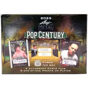 2025 Leaf Metal Pop Century Trading Card Box - Collectible Sports Cards for Baseball, Football & Basketball - Perfect for Collectors, Investors & Fantasy Sports Fans