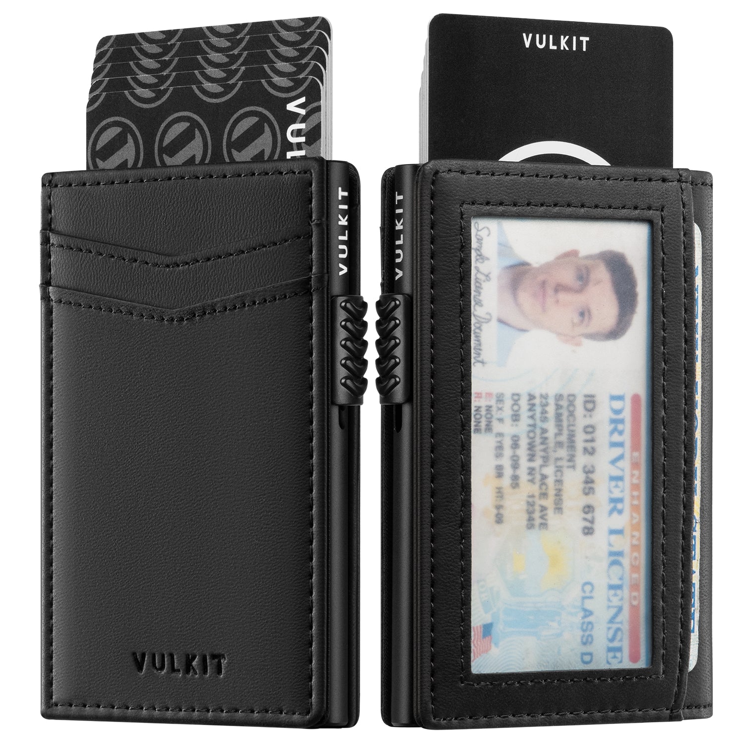 VC315 RFID Blocking Men's Leather Wallet with ID Window & Magnetic Closure - Slim Bifold Wallet for Everyday Carry, Travel & Business Use