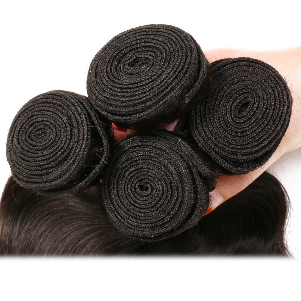 Beauty Forever 8A Brazilian Virgin Hair Extensions - 100% Unprocessed Human Hair Weave Bundles (3 Pcs) in Natural Wave & Wet Wavy Style - 22 24 26 Inch Natural Color | Perfect for Daily Wear, Parties & Special Occasions