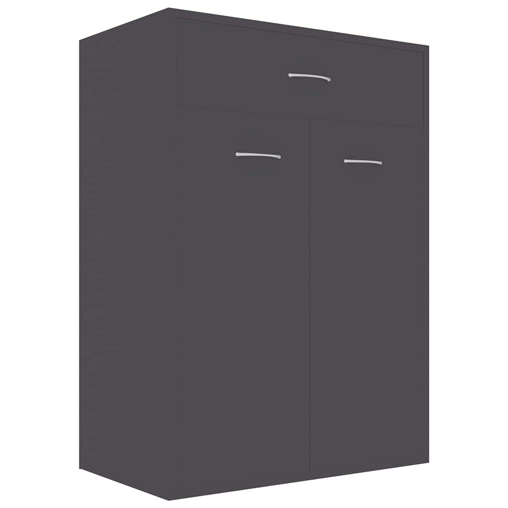 Modern 3-Door Shoe Storage Cabinet - 23.6