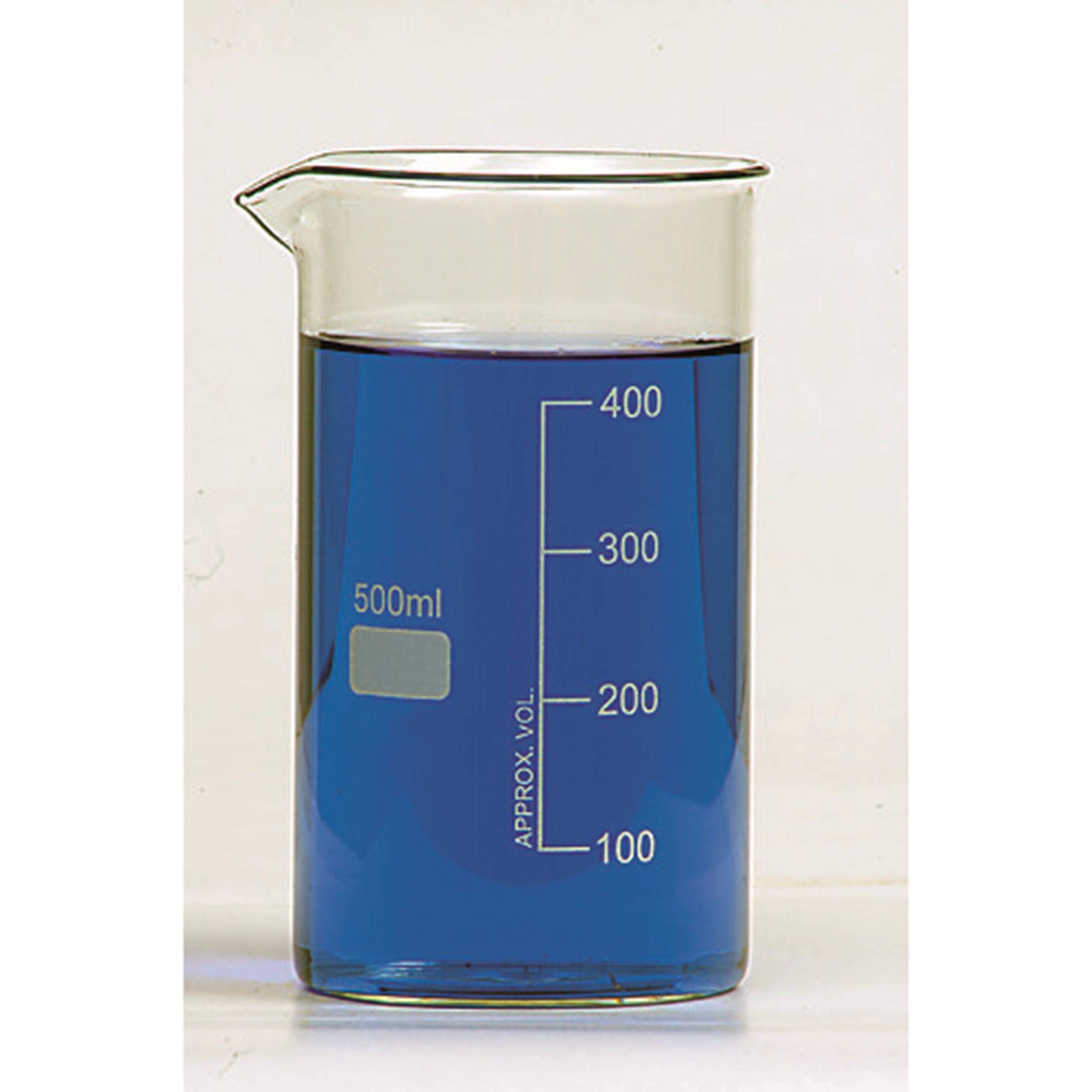 Borosilicate Glass Tall Form Berzelius Beaker Without Spout - 100ml Capacity (Pack of 48) - Ideal for Chemistry Labs, Science Experiments & Educational Use
