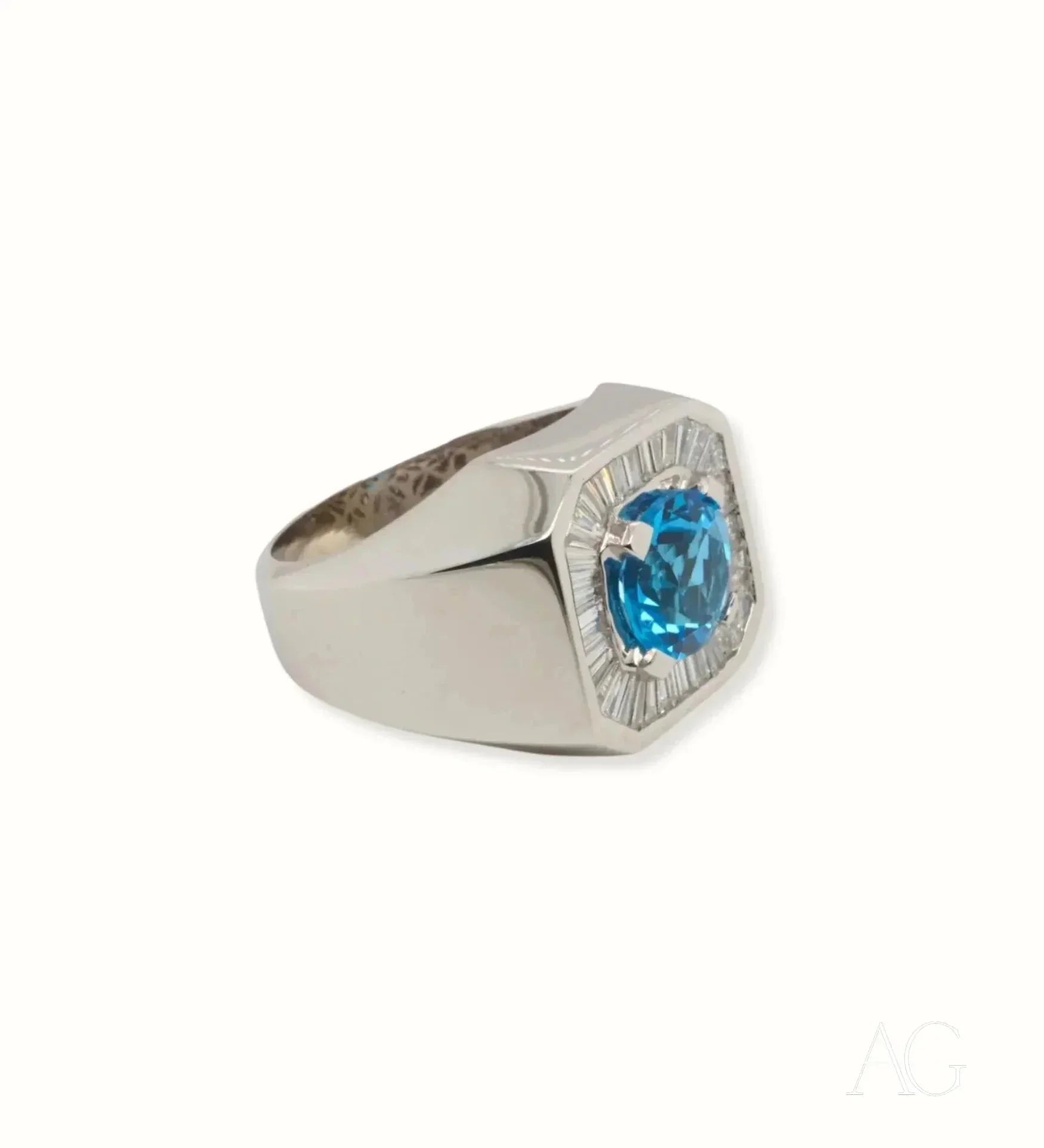 Exquisite Swiss Blue Topaz Elegance Ring – 925 Sterling Silver Women's Jewelry for Engagement, Wedding & Special Occasions