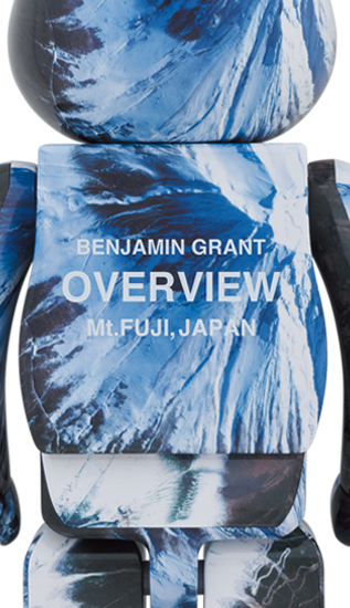 MEDICOM TOY BE@RBRICK Benjamin Grant OVERVIEW FUJI 1000% Bearbrick Collectible Figure - Perfect for Anime & Street Art Fans, Home Decor, and Gift Giving