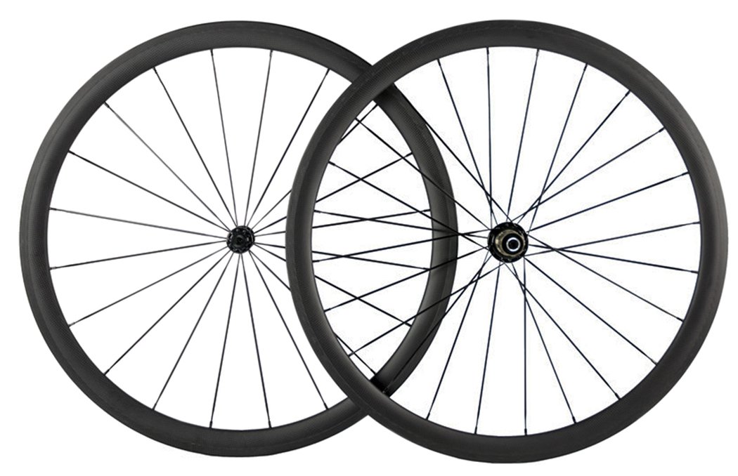 Queen Bike 38mm Carbon Wheelset Clincher - 700c Road Bike Wheels for Racing & Training - Lightweight Aero Carbon Fiber Bicycle Wheels for Speed Performance - Perfect for Road Cycling, Triathlon & Endurance Rides