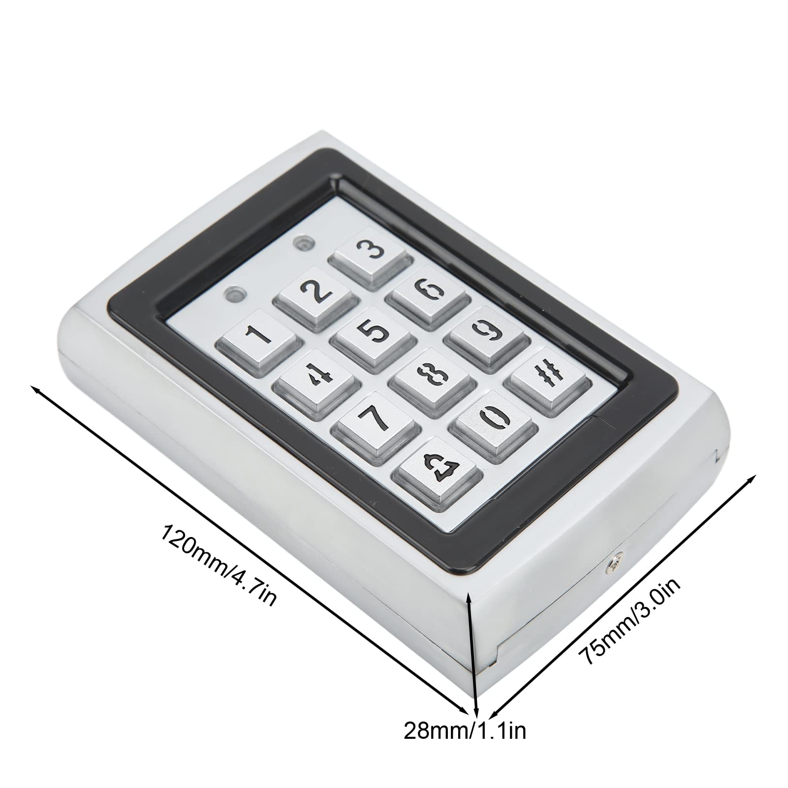Waterproof Metal IC Card Access Control Keypad - Keyless Entry Door Access System for Homes & Offices | Secure & Durable for Apartments, Gated Communities & Commercial Buildings