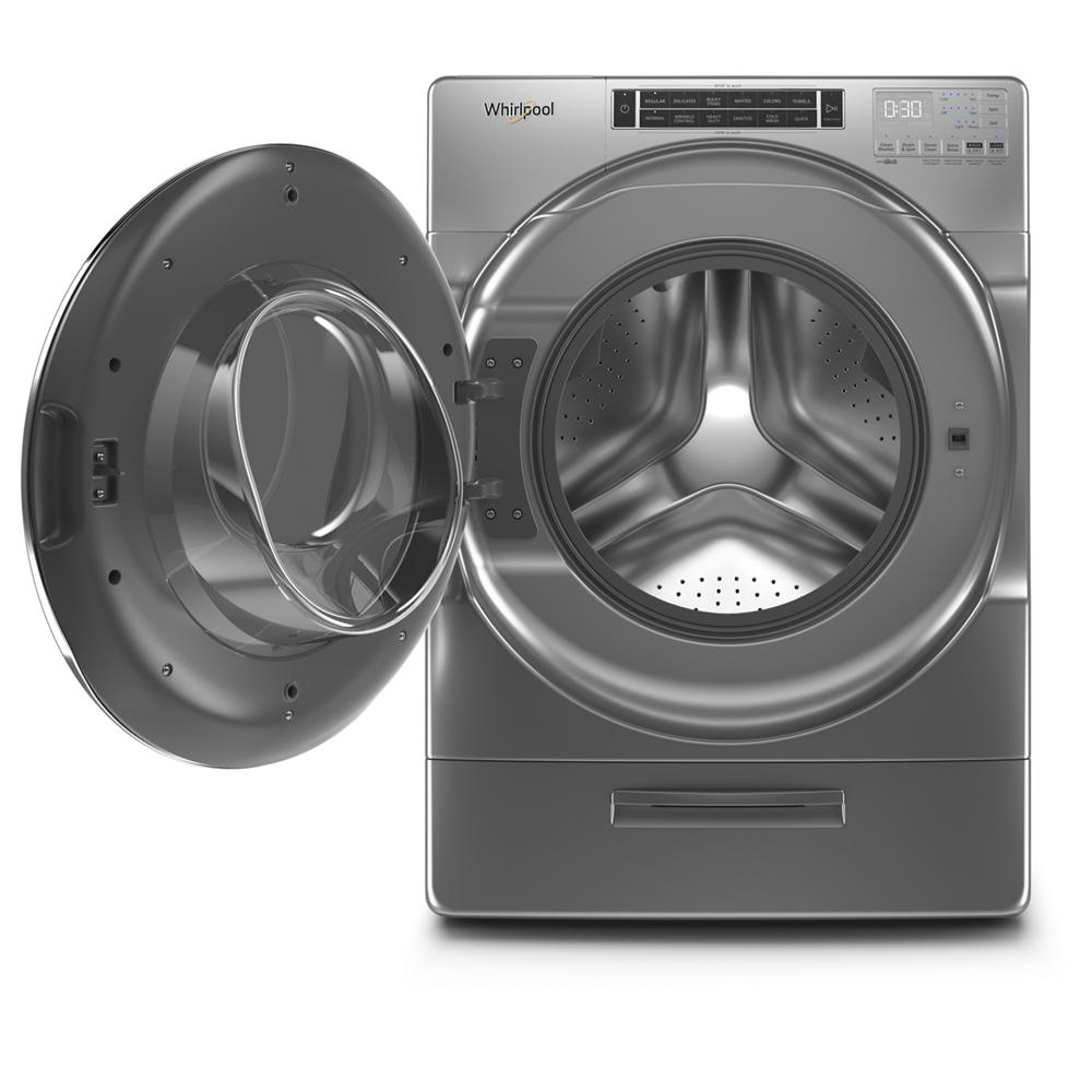 Whirlpool WFW8620HC 5.8 cu.ft. Front Load Washer with Chrome Shadow Finish - Perfect for Laundry Rooms, Apartments & Energy-Efficient Homes