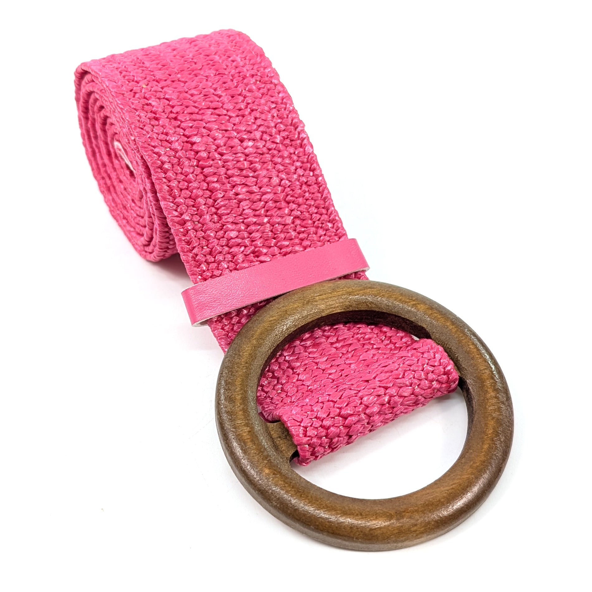 Eco-Friendly Pink Paper Belt - Sustainable Fashion Accessory for Women | Perfect for Casual Wear, Office Outfits & Eco-Conscious Style