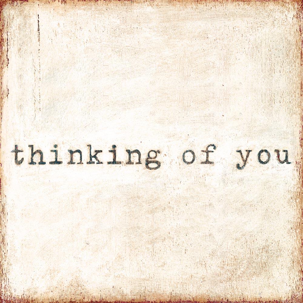 Thinking of You Gallery Wrap Canvas Art Print - Heartfelt Gift for Home Decor, Wall Art for Living Room, Bedroom & Office