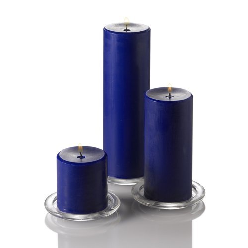 Richland® Navy Blue Pillar Candles Set of 12 - 3