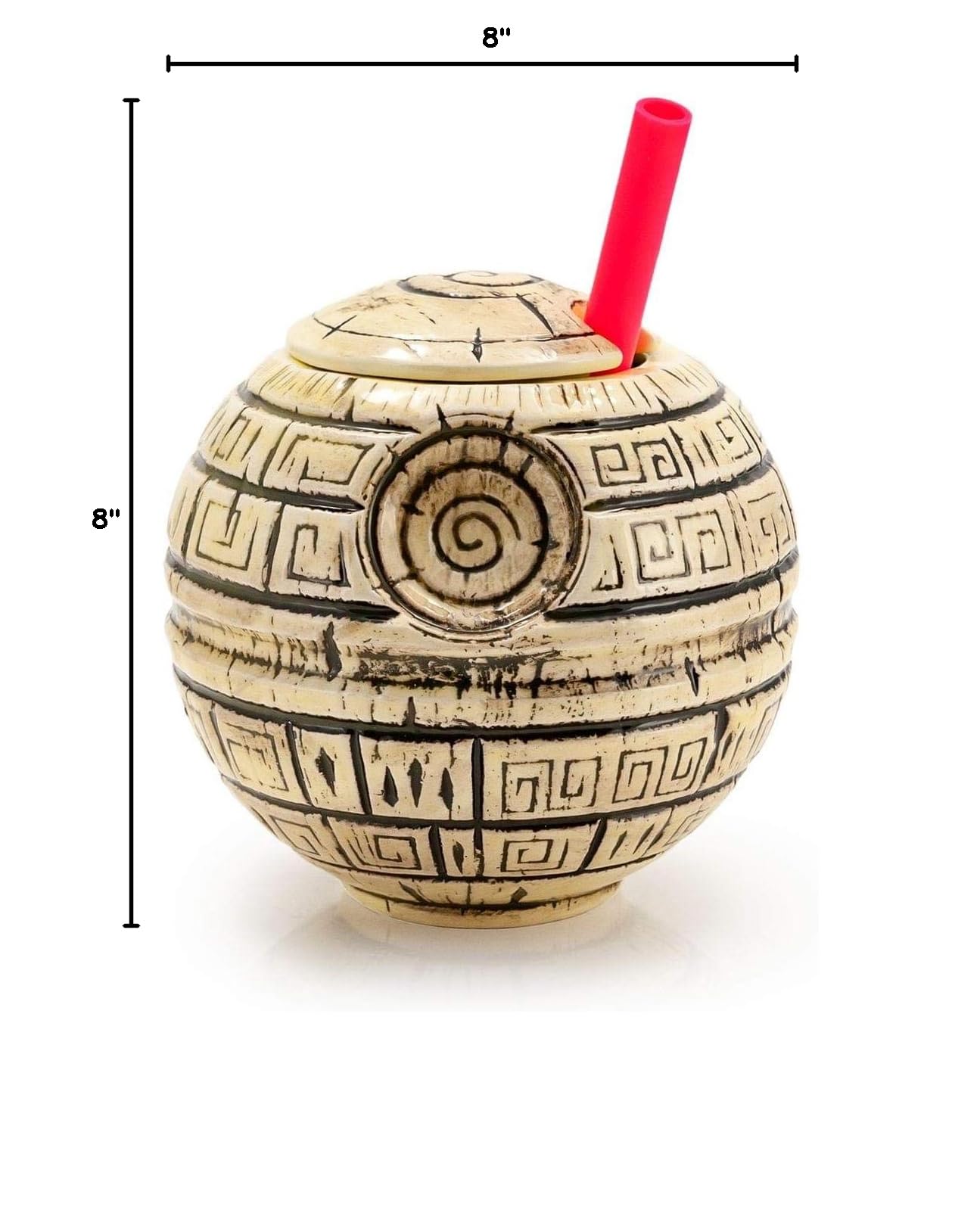 Geeki Tikis Star Wars Death Star Ceramic Coffee Mug - 24oz Large Capacity for Hot & Cold Drinks - Perfect for Home, Office & Gift Giving