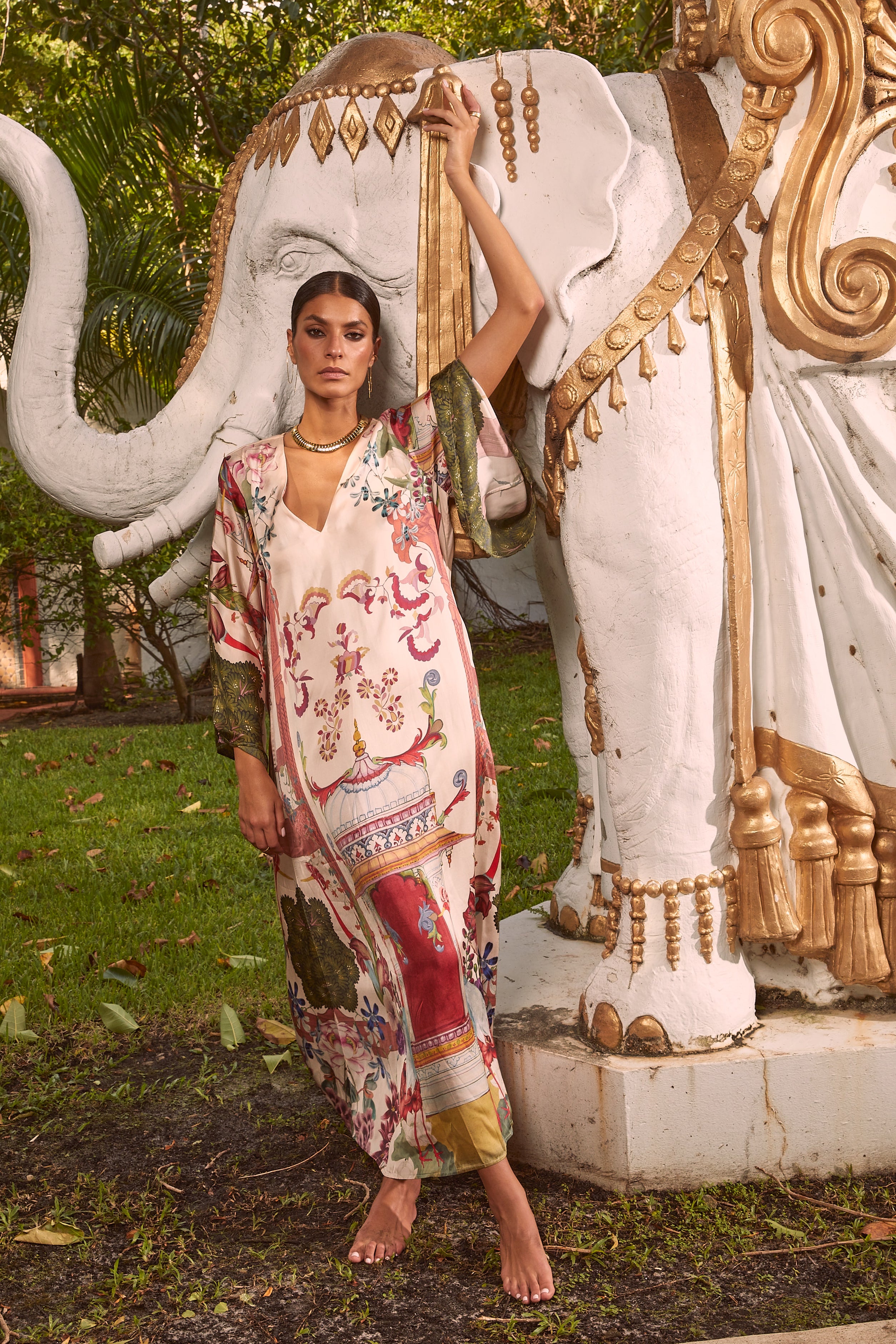 Lena Kaftan - Women's Boho Beach Cover Up Dress - Final Sale - Perfect for Summer Vacations, Pool Parties & Resort Wear