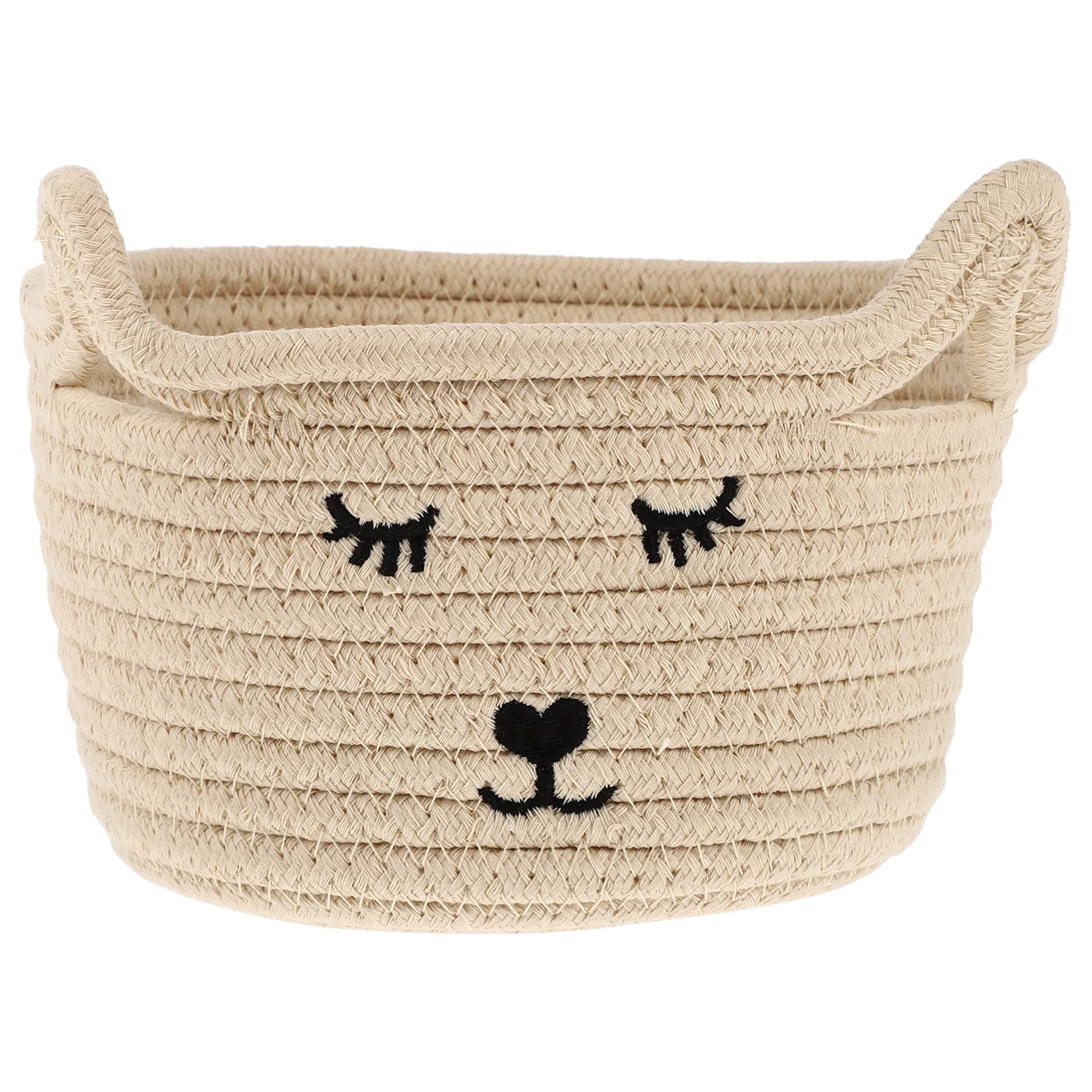 Cabilock Cotton Rope Storage Basket - Multipurpose Organizer for Office, Desktop, Bathroom & Home Decor - Perfect for Organizing Keys, Mail, Toys & More