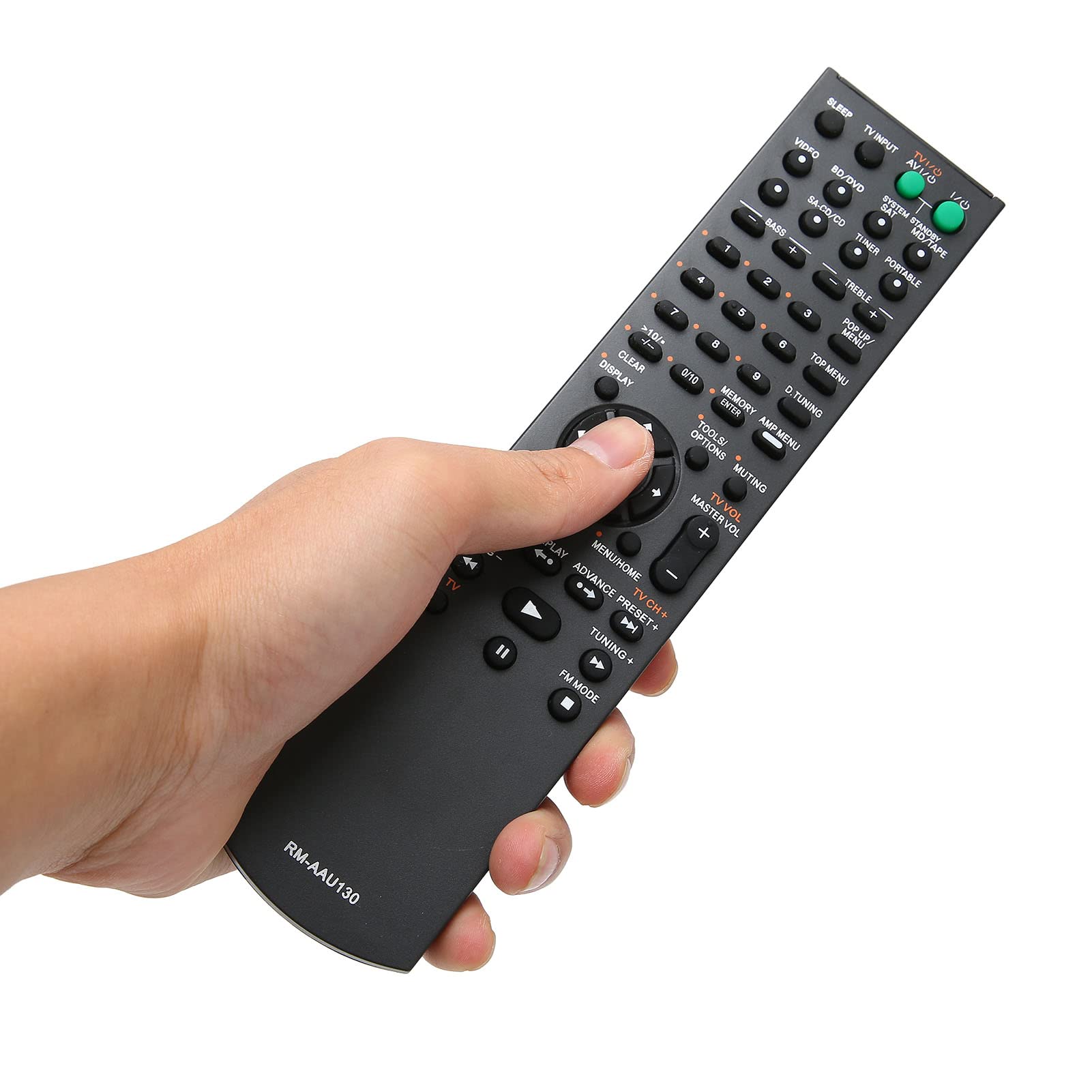 AAU130 Universal Remote Control Replacement for STR KM7, DH800, K1600, KM5000, KM7500 DVD AV Receiver - Perfect for Home Theater & Entertainment Systems