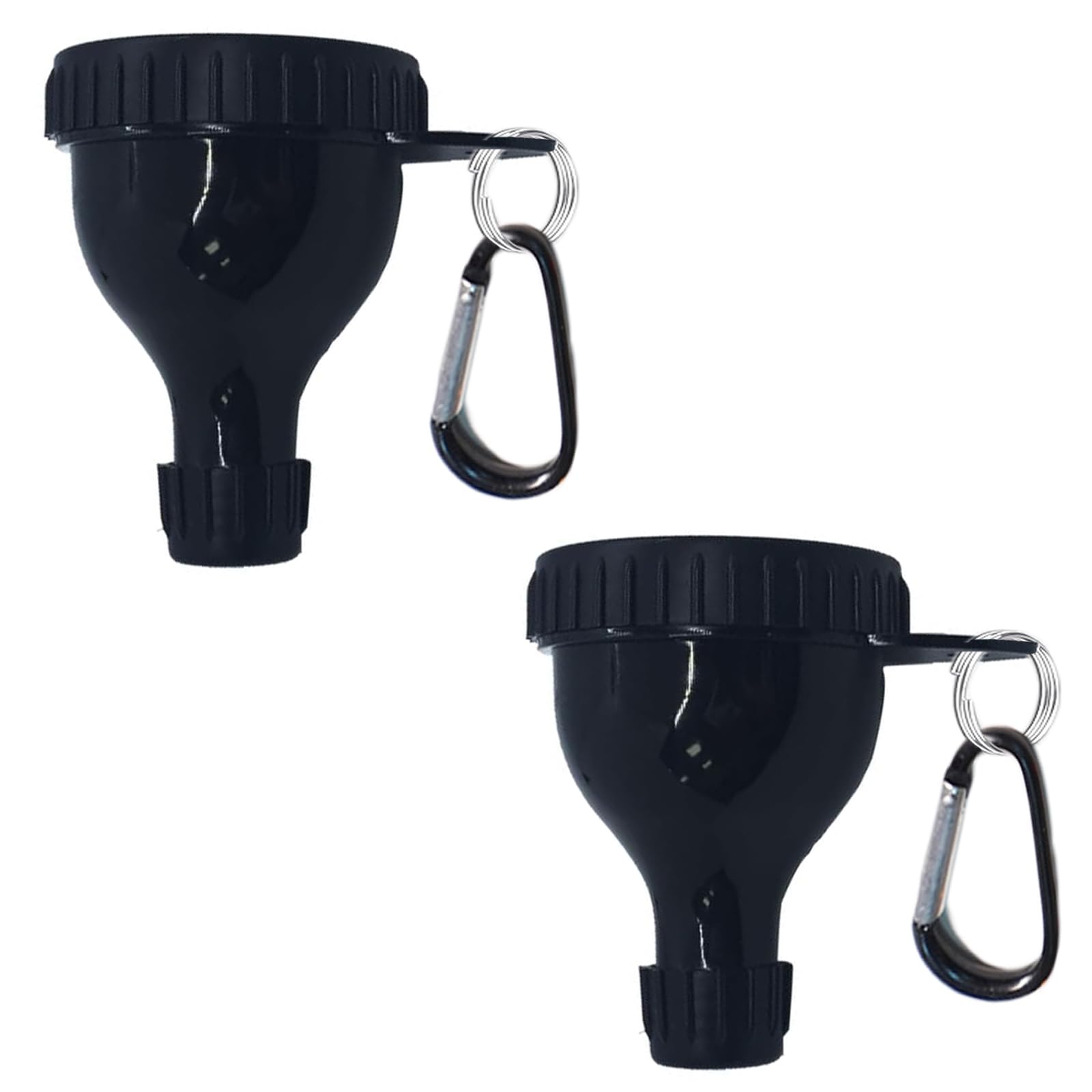 2 Pack Protein Powder Container with Mini Funnel & Keychain - Portable Protein Shaker Accessories for Gym, Travel & On-the-Go Nutrition | Fits Water Bottles & Shakers