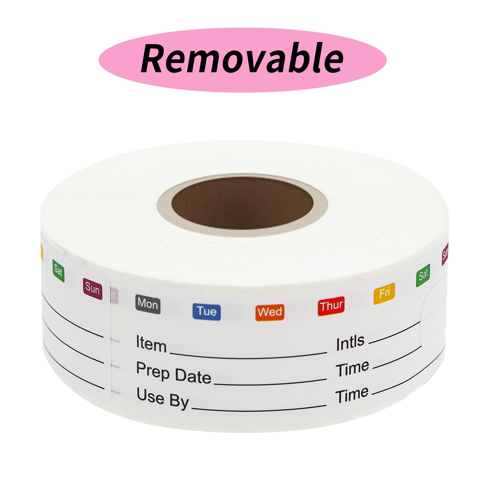 STARLIBOO 300pcs Removable Freezer Labels - 1x3 Inch Waterproof Food Storage Stickers for Freezer Bags & Containers - Oil Resistant, No Residue, Easy to Clean - Perfect for Meal Prep, Pantry Organization & Leftover Labeling