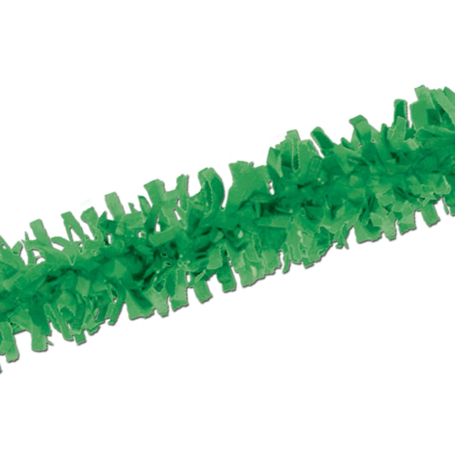 12-Piece Beistle Party Tissue Festooning Decorations - Green - Perfect for Birthday Parties, Baby Showers & Holiday Celebrations
