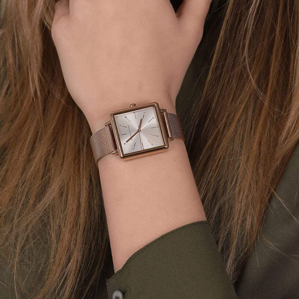ARMANI EXCHANGE AX5802 Women's Stainless Steel Fashion Watch with Chronograph & Date Display - Perfect for Office, Party & Everyday Wear