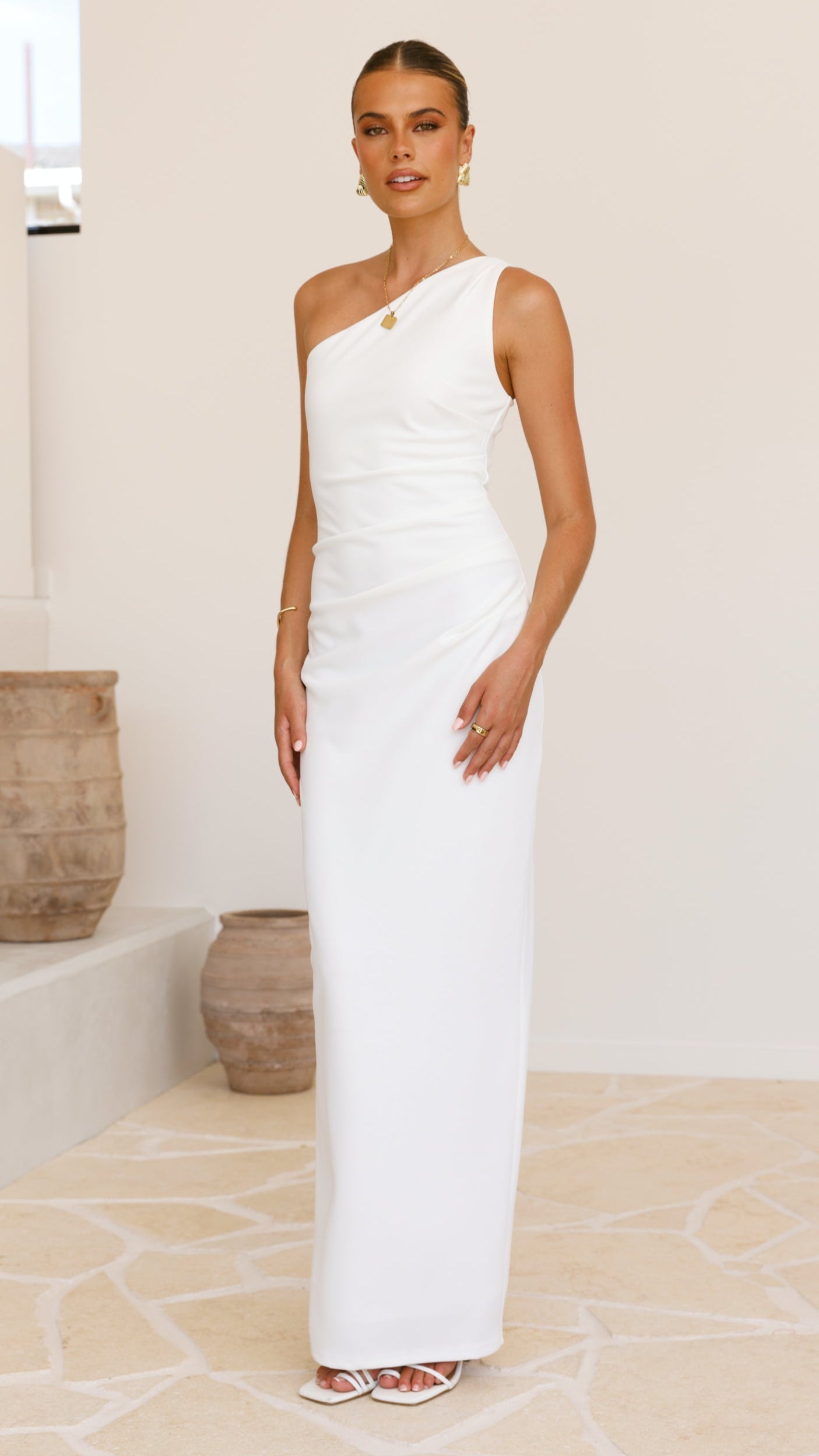 Cataleya Maxi Dress - Elegant White Flowy Summer Dress for Women | Perfect for Beach, Vacation & Casual Outings