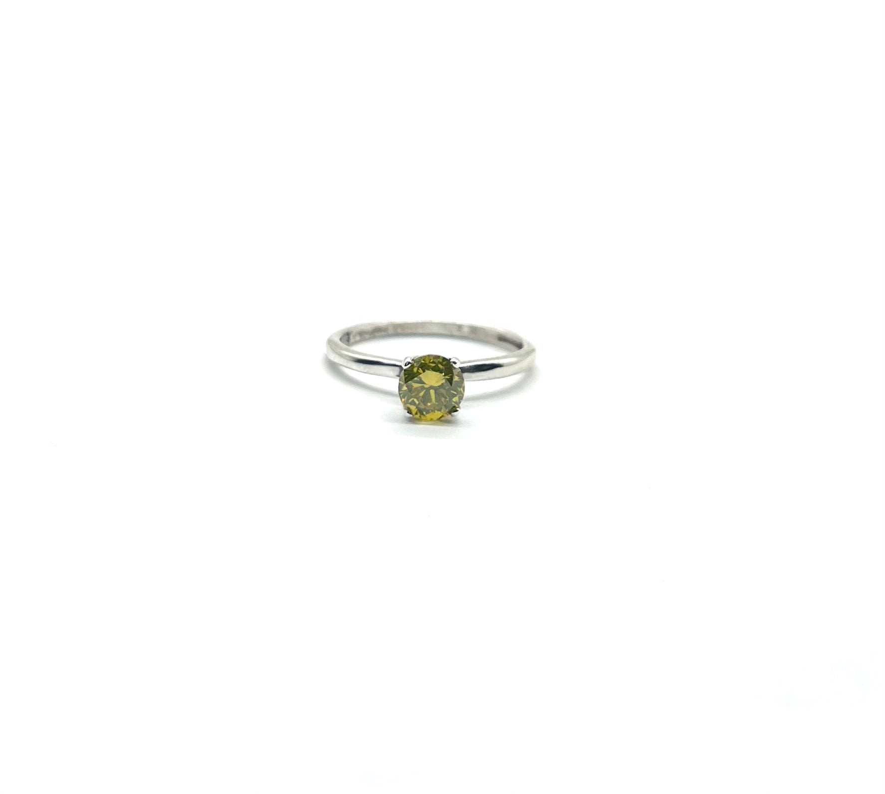 Sterling Silver Yellow Topaz Solitaire Ring for Women - Elegant 925 Silver Gemstone Ring - Perfect for Engagement, Anniversary & Gift Giving