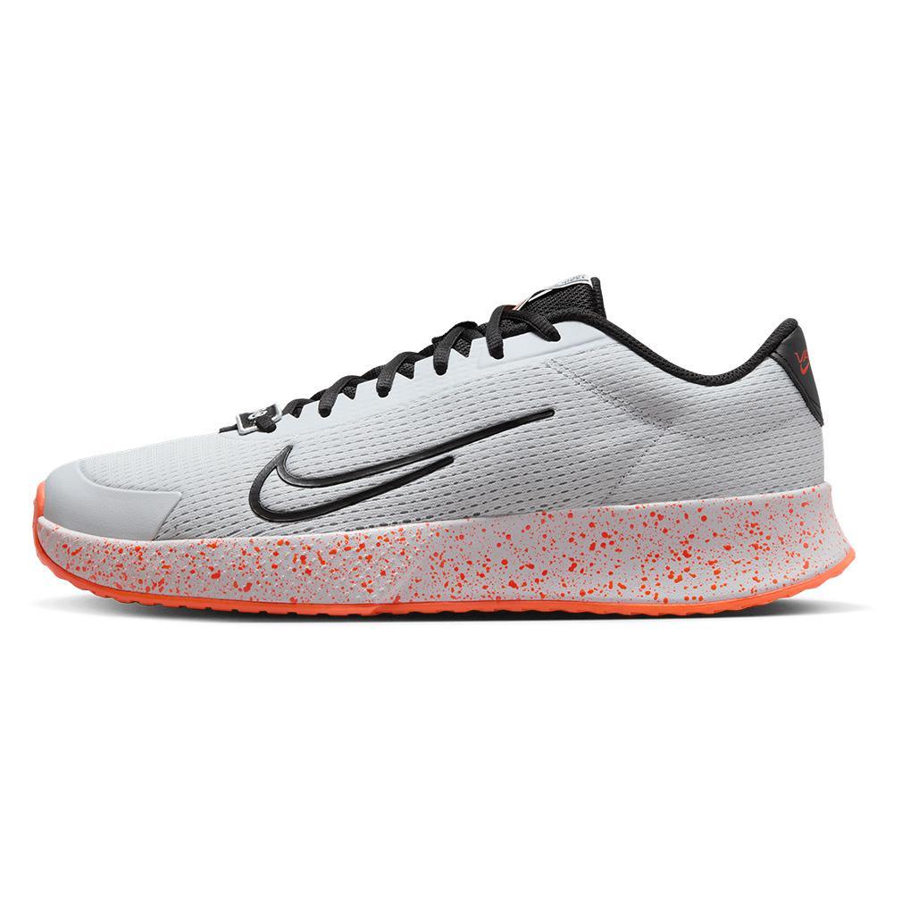 Men's Vapor Lite 2 Premium Tennis Shoes - Lightweight Performance Court Shoes in Pure Platinum/Hyper Crimson - Perfect for Competitive Play & Casual Wear