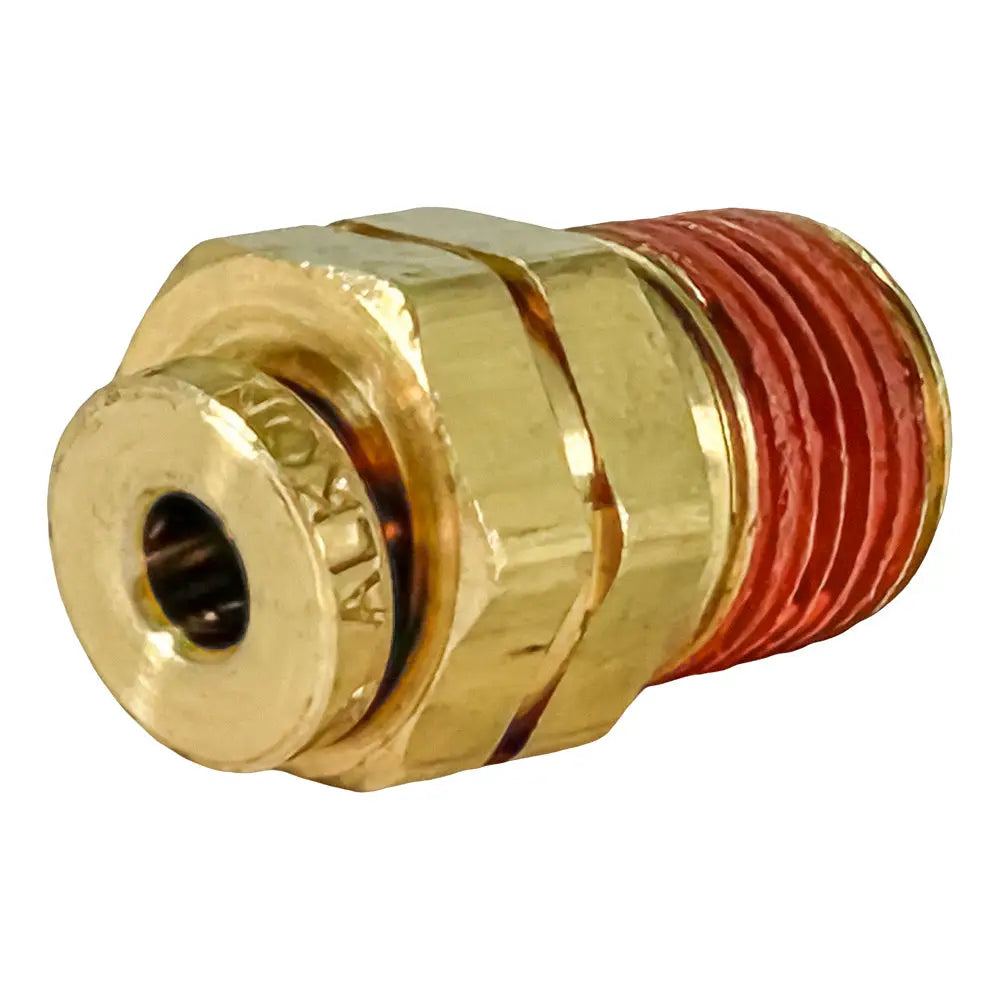 Coats 8181996 OEM 1/8 NPT Male Straight Brass Fitting with Push Lock - Perfect for Air Compressor, Pneumatic Tools & Tire Repair Systems