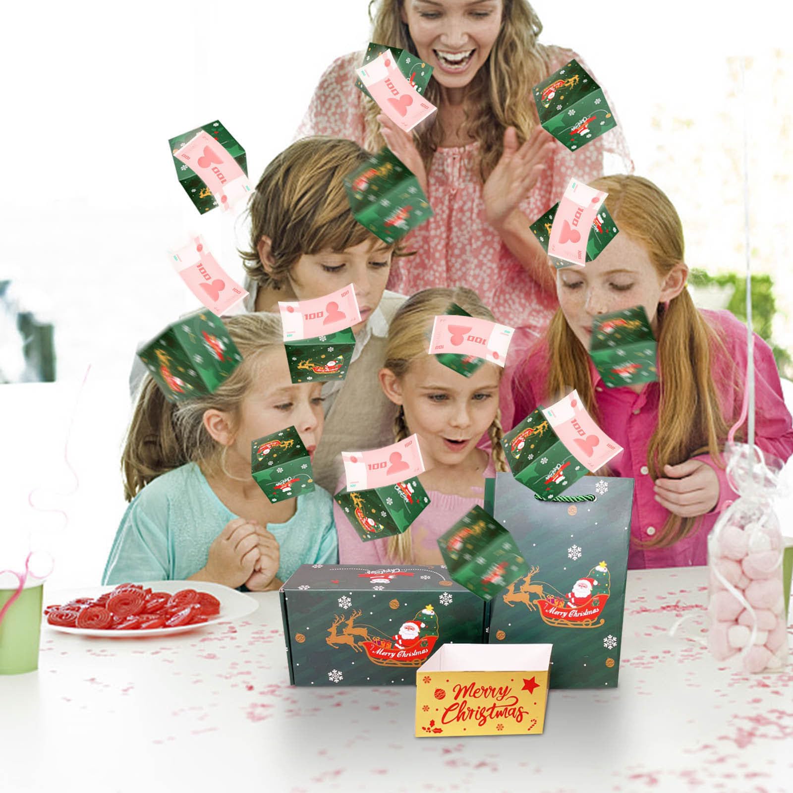 Exploding Money Box Gift - DIY Red Envelope Surprise Cash Holder for Christmas, Birthdays & Anniversaries | Fun Way to Present Money Gifts for Parties, Celebrations & Romantic Surprises