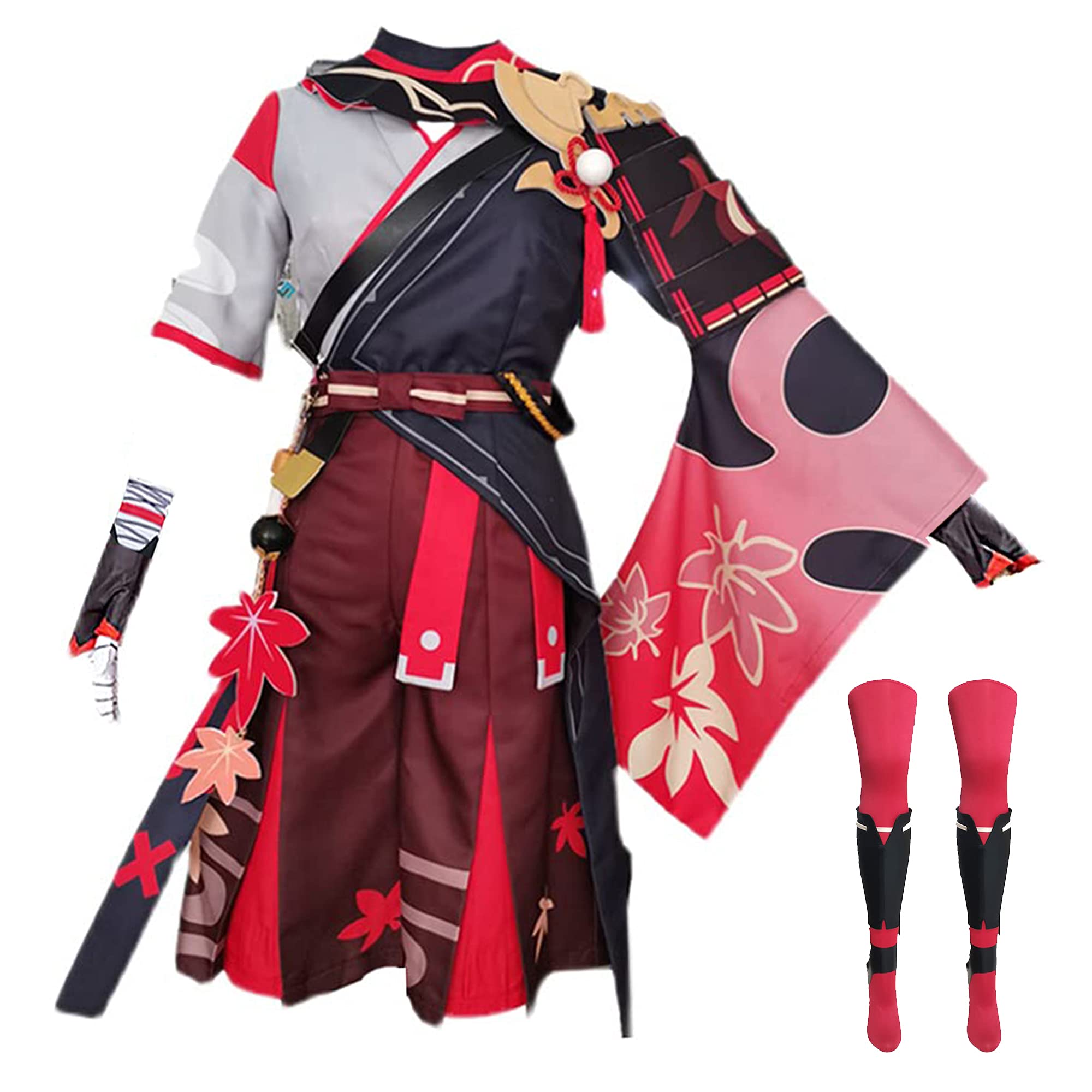 Genshin Impact Kaedehara Kazuha Cosplay Costume Full Set - Anime Game Character Outfit for Halloween, Conventions & Cosplay Events