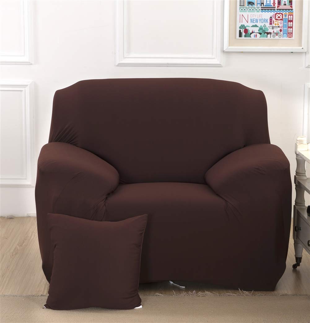 Oncefirst Stretchable Polyester Spandex Sofa Slipcover - Anti-Wrinkle, Slip-Resistant Couch Cover for Armchair, Loveseat & Sofa (35