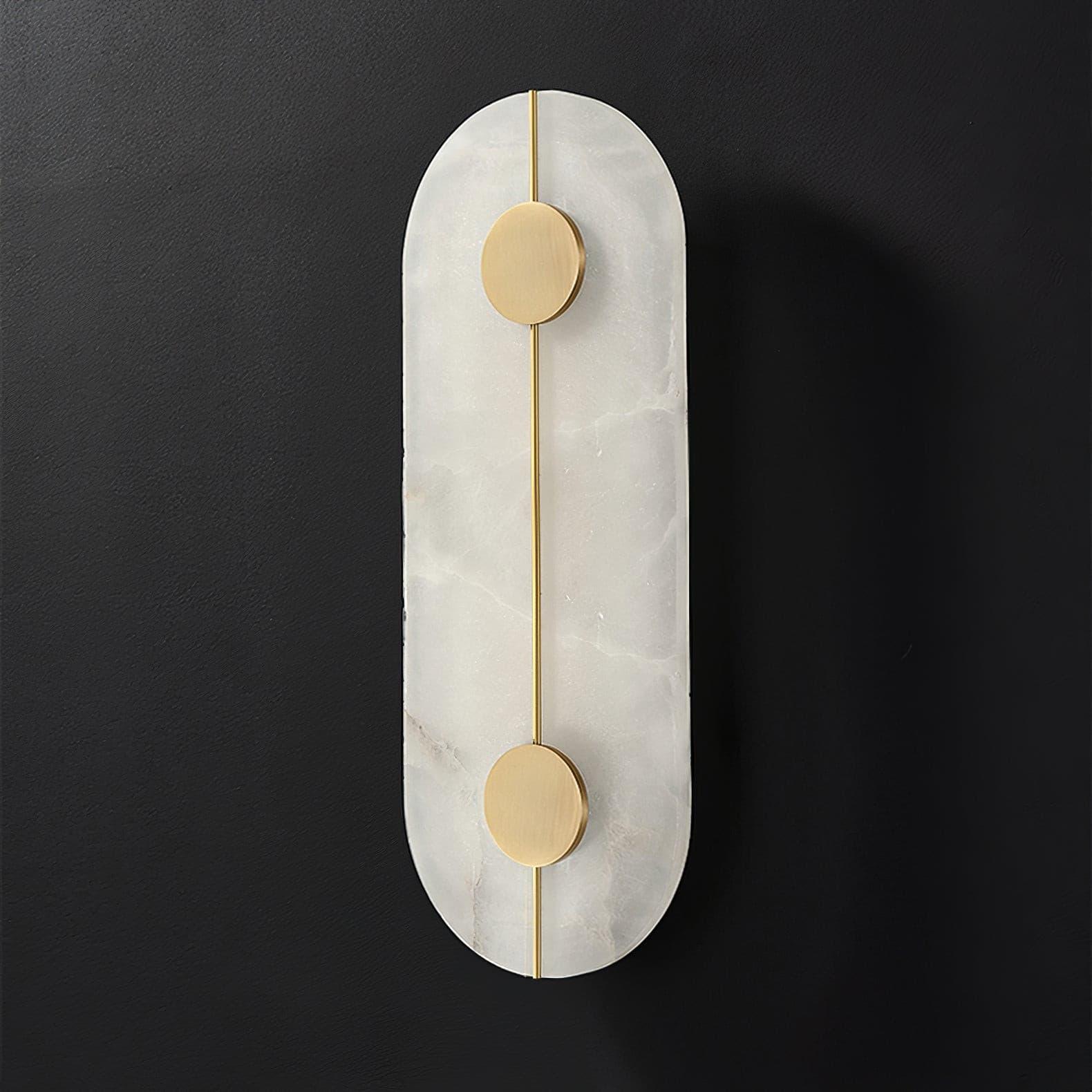 Elegant Alabaster Wall Lamp - Handcrafted Vintage Sconce for Living Room, Bedroom & Hallway Lighting | Dimmable LED Light Fixture