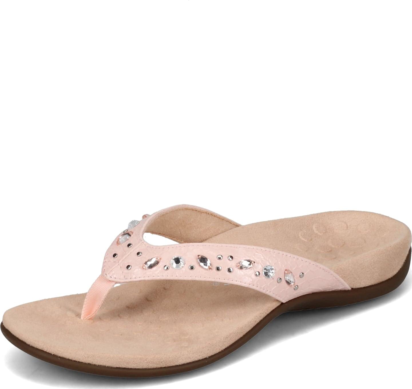 Vionic Lucia Women's Orthotic Sandals with Arch Support - Comfortable Toe-Post Flip Flops for Plantar Fasciitis Relief - Perfect for Beach, Pool, and Summer Walking