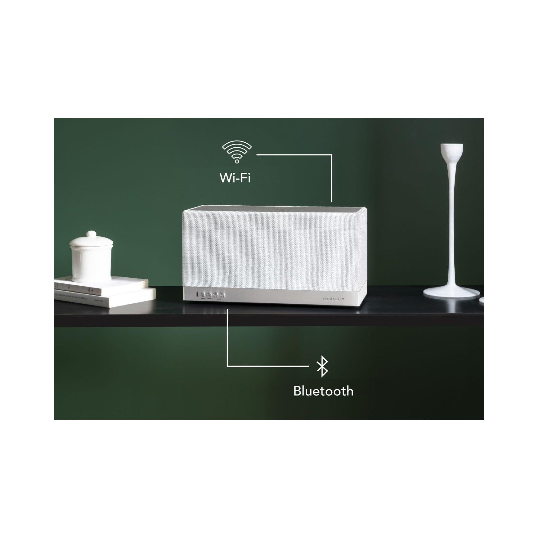 Triangle AIO 3 Wireless Bluetooth WiFi Speaker - Portable Waterproof Outdoor Speaker for Pool, Beach, Camping & Home Use