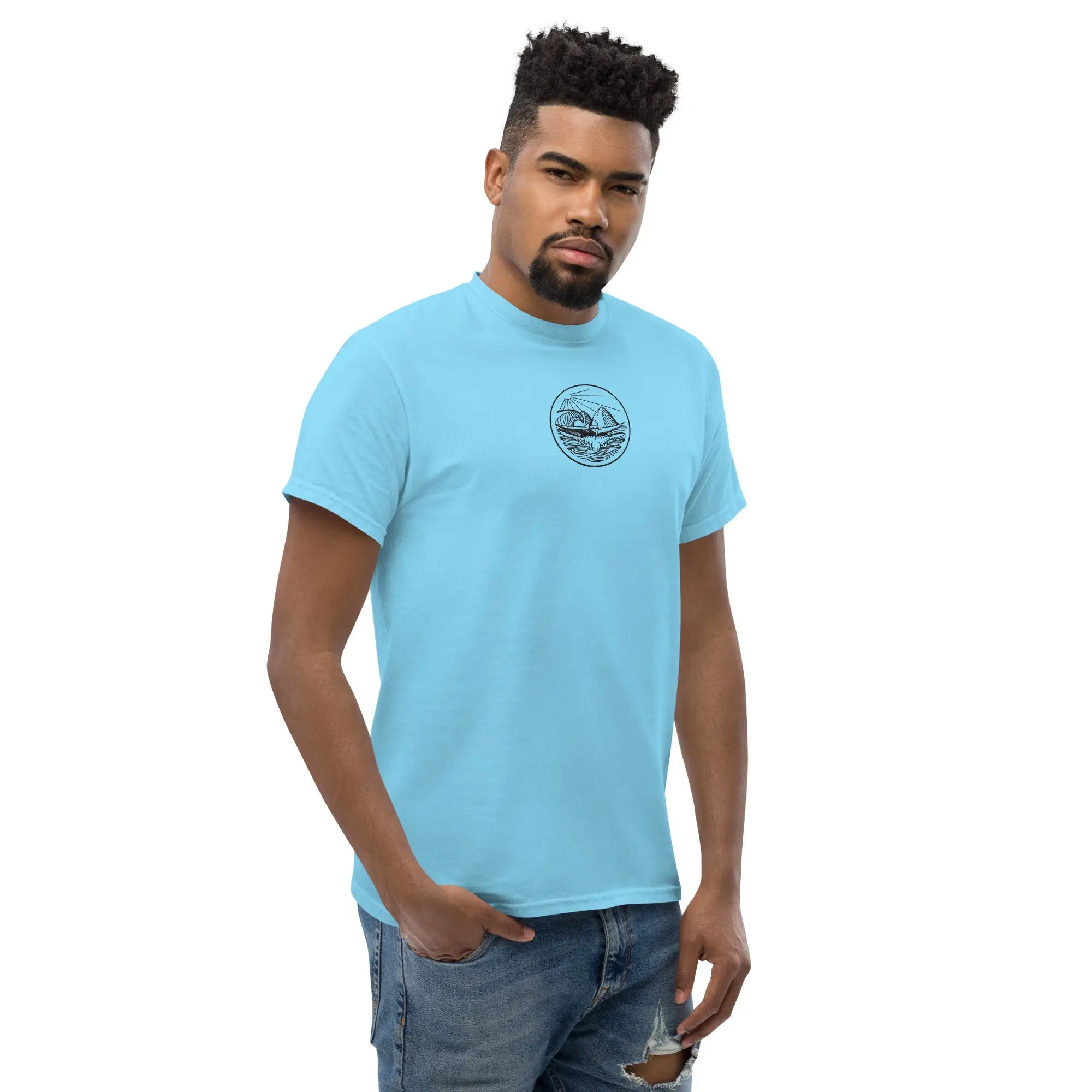 Designer Mountain Swimmer Graphic T-Shirt - Unisex Casual Tee for Men & Women | Perfect for Outdoor Adventures, Beach Trips, and Streetwear Fashion