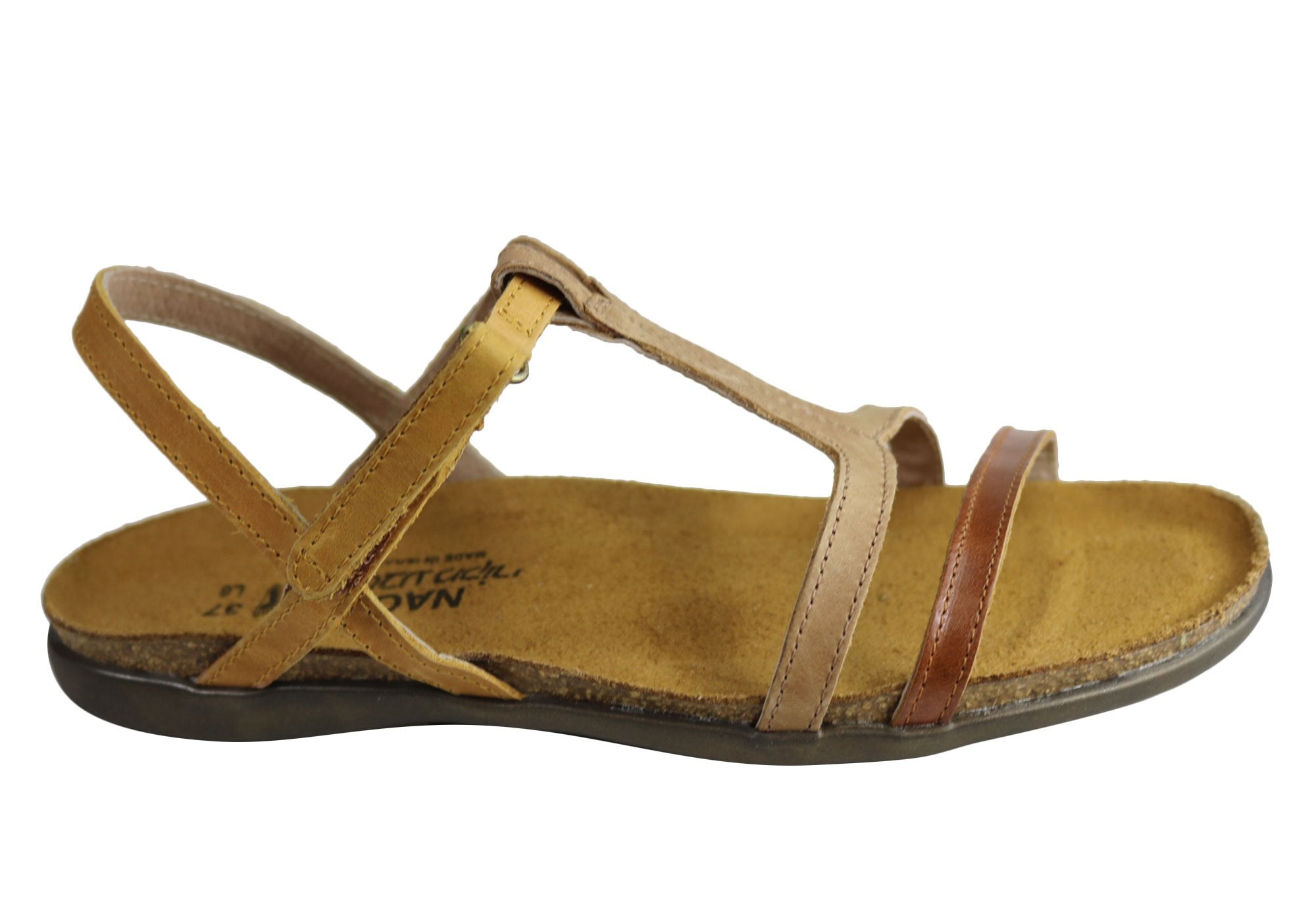 Naot Judith Women's Comfortable Supportive Leather Flat Sandals - Orthopedic Footwear for Walking, Travel & Everyday Wear
