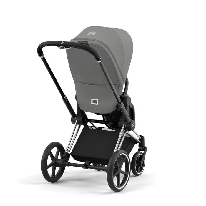 Cybex Priam 4 Complete Stroller - Chrome/Black Luxury Baby Stroller with All-Wheel Suspension | Perfect for Urban Walking, Travel & Everyday Use