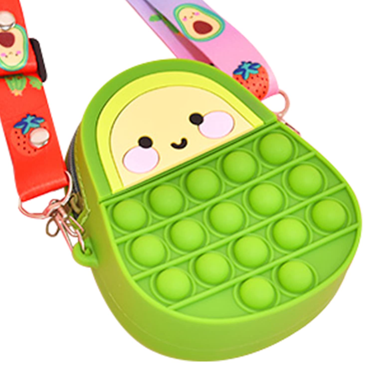 HYXBB Pop Purse for Girls - Push Bubble Sensory Fidget Shoulder Bag, Crossbody Messenger Bag for Kids - Stress Relief Toy for Autism & School Supplies - Perfect for School, Travel & Sensory Play