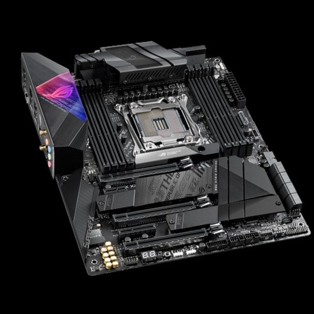 ASUS ROG STRIX X299-E Gaming II ATX Motherboard - Intel X299 Chipset, LGA 2066 Socket, DDR4, Dual M.2, Aura Sync RGB - Perfect for High-End Gaming PCs and Content Creation Workstations