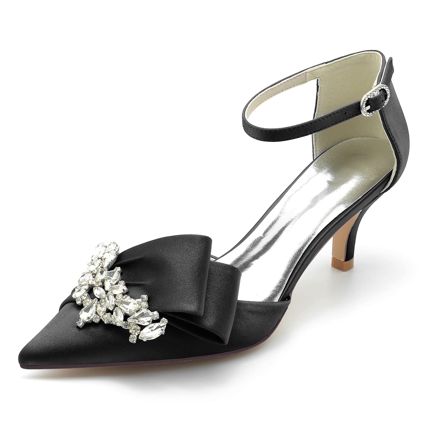 Elegant Women's Closed Toe High Heel Pumps - Wedding, Bridal & Party Dress Shoes for Special Occasions | Perfect for Prom, Evening Events & Formal Gatherings