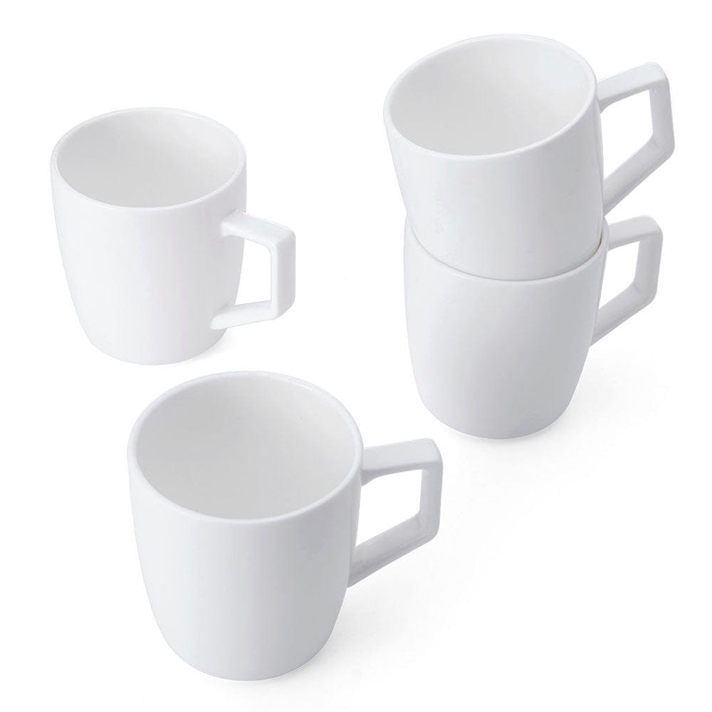 Premium Sloane Ceramic Coffee Mugs Set of 4 - Elegant Stoneware Cups for Tea, Hot Chocolate & Cappuccino - Perfect for Home, Office & Gift Giving