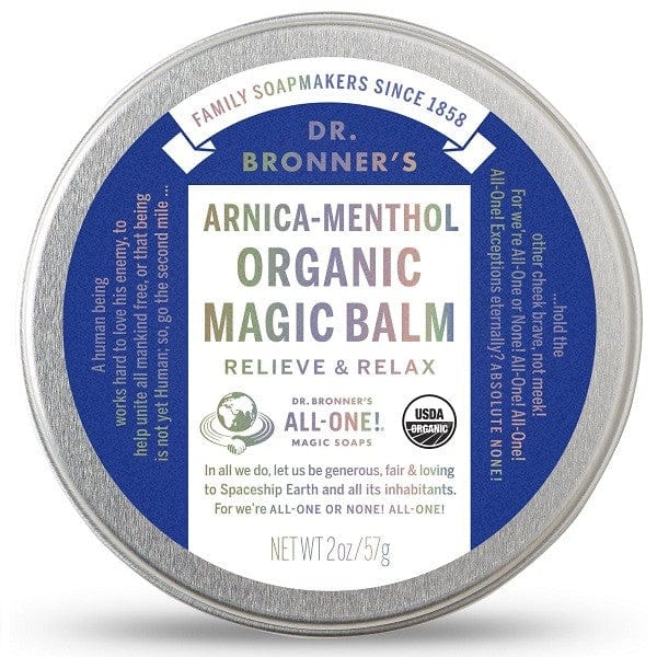 Dr. Bronner's Magic Balm - Organic Arnica & Menthol Pain Relief Cream for Muscle & Joint Pain - Perfect for Athletes, Post-Workout Recovery & Daily Aches
