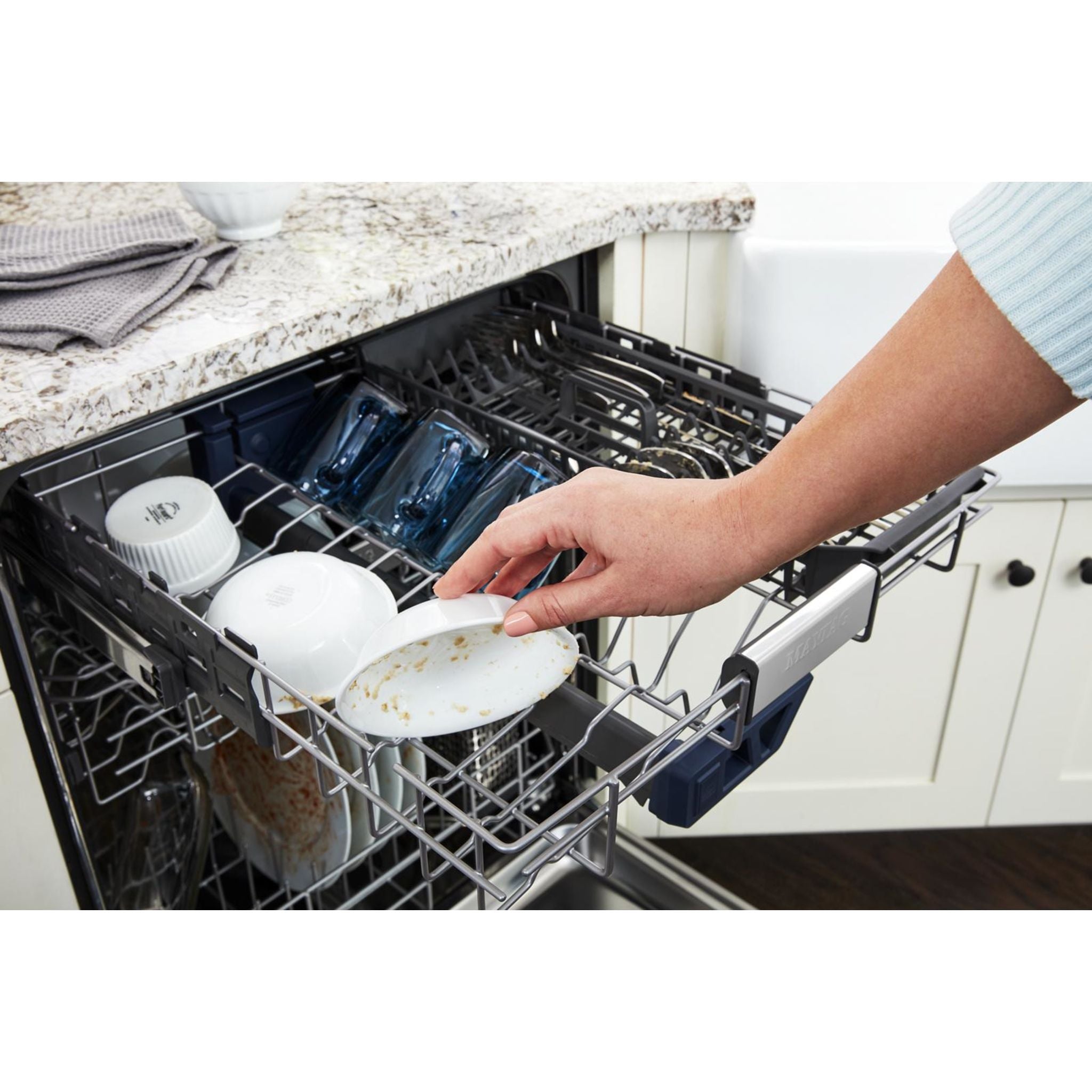 Maytag MDB8959SKZ Built-in Dishwasher with Stainless Steel Tub - Quiet 44 dBA, Energy Star Certified for Efficient Cleaning - Perfect for Large Families and Open Kitchen Layouts