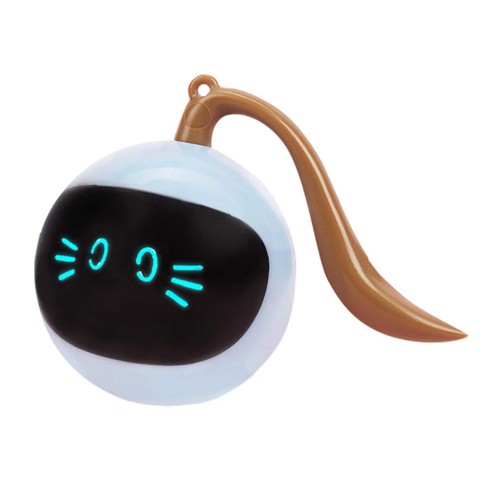 Smart Self-Moving Cat Toys for Indoor Cats - Electric Automatic Bouncing Balls with 1000mAh Battery, Fun Interactive Pet Toy for Playtime & Exercise - Perfect for Bored Kittens & Active Play Sessions
