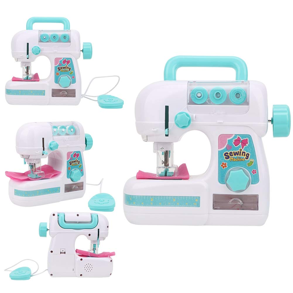 Alomejor Kids Electric Sewing Machine - Medium Size Toy Sewing Machine for Beginners | Perfect for DIY Crafts, Costume Making & Learning Basic Sewing Skills