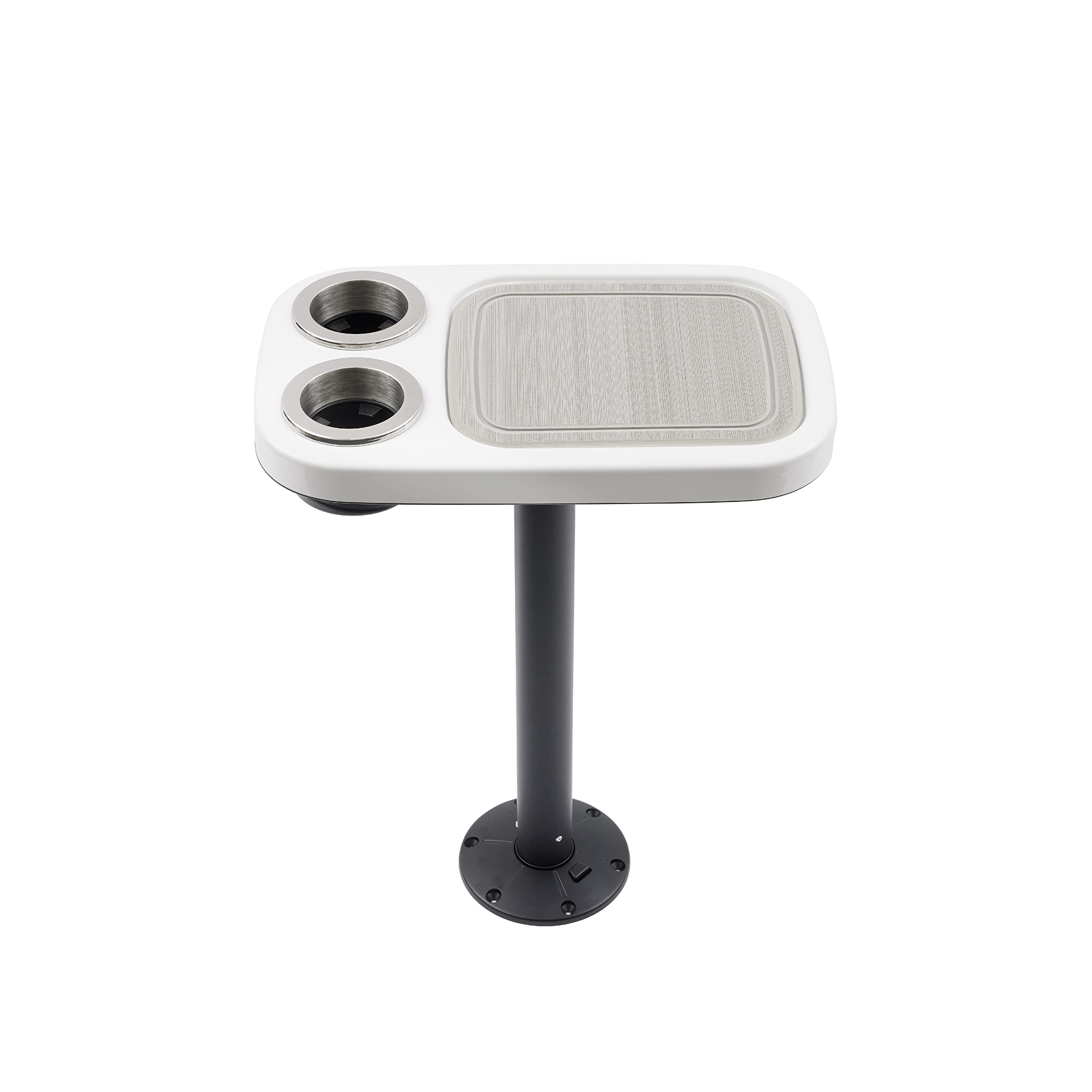 Manufacturers' Select ITC Marine Cocktail Boat Table Leg Set - Stainless Steel Pontoon Accessories with Center Foam Mat | Perfect for Boating, Yachting & Outdoor Entertaining