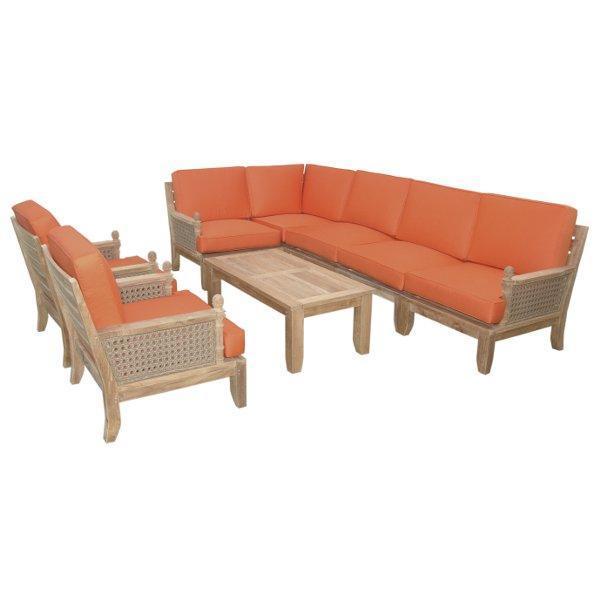 Luxury 8-Piece Modular Sectional Sofa Set - Perfect for Living Room, Lounge & Home Theater Seating