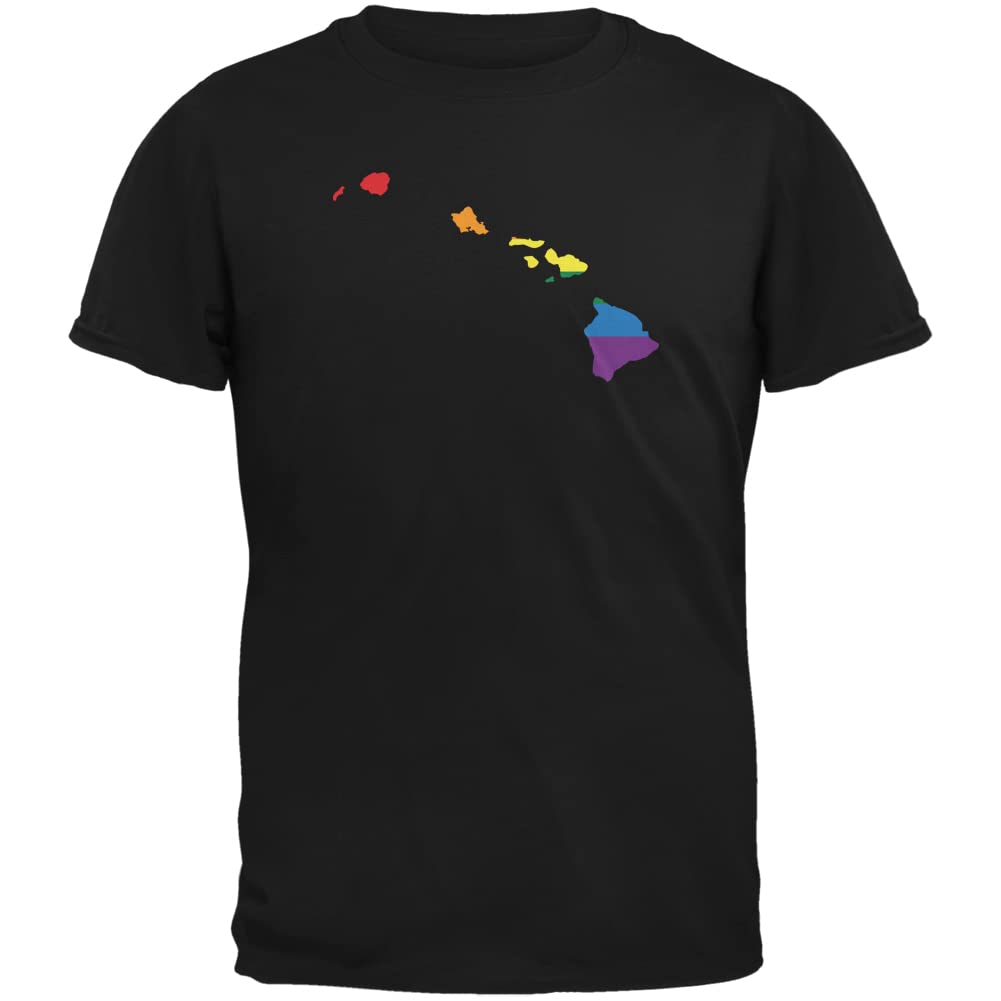 LGBTQ+ Rainbow Pride T-Shirt for Adults - Hawaii Gay Pride Shirt for Men & Women - Perfect for Pride Parades, Festivals & LGBTQ+ Events