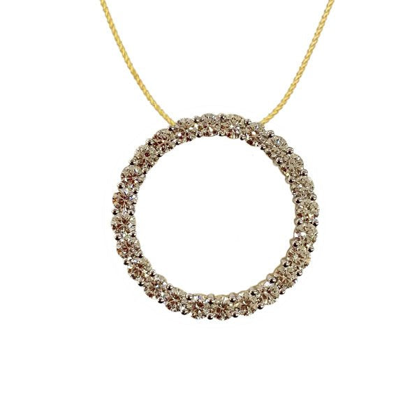 14K White Gold Diamond Pendant Necklace for Women - Elegant Solitaire Diamond Jewelry Gift for Anniversary, Birthday & Valentine's Day | Perfect for Everyday Wear & Special Occasions