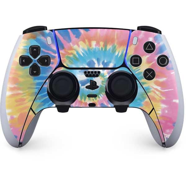 Rainbow Tie Dye PS5 DualSense Edge Pro Controller Skin | Custom Gaming Decal for Playstation 5 | Durable Protective Cover for Enhanced Grip & Style | Perfect for Gamers & Collectors