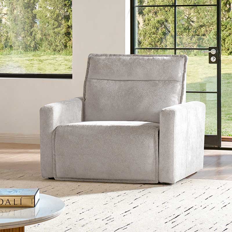 Essentia Power Reclining Corner Sofa - Easy Care Fabric Sectional Couch with USB Charging for Living Room, Home Theater & Family Room Comfort